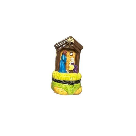 Trinity Broadcasting Network Nativity Pill Trinket Box Christmas Jesus Frankince - Picture 6 of 12